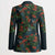 New Zealand Christmas Blazer Romantic Tui Birds on Pohutukawa - Cobalt - Polynesian Pride