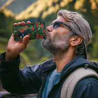 New Zealand Christmas 4 in 1 Can Cooler Tumbler Romantic Tui Birds on Pohutukawa - Cobalt - Polynesian Pride