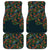 New Zealand Christmas Car Mats Romantic Tui Birds on Pohutukawa - Cobalt - Polynesian Pride