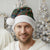 New Zealand Christmas Santa Hat Romantic Tui Birds on Pohutukawa - Cobalt - Polynesian Pride