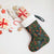New Zealand Christmas Stocking Romantic Tui Birds on Pohutukawa - Cobalt - Polynesian Pride