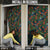 New Zealand Christmas Door Cover Romantic Tui Birds on Pohutukawa - Cobalt - Polynesian Pride