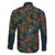 New Zealand Christmas Family Matching Off The Shoulder Long Sleeve Dress and Hawaiian Shirt Romantic Tui Birds on Pohutukawa - Cobalt - Polynesian Pride
