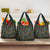 New Zealand Christmas Grocery Bag Romantic Tui Birds on Pohutukawa - Cobalt - Polynesian Pride