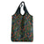 New Zealand Christmas Grocery Bag Romantic Tui Birds on Pohutukawa - Cobalt - Polynesian Pride