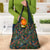 New Zealand Christmas Grocery Bag Romantic Tui Birds on Pohutukawa - Cobalt - Polynesian Pride