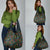 New Zealand Christmas Grocery Bag Romantic Tui Birds on Pohutukawa - Cobalt - Polynesian Pride