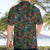 New Zealand Christmas Hawaiian Shirt Romantic Tui Birds on Pohutukawa - Cobalt - Polynesian Pride