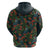New Zealand Christmas Hoodie Romantic Tui Birds on Pohutukawa - Cobalt - Polynesian Pride