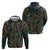 New Zealand Christmas Hoodie Romantic Tui Birds on Pohutukawa - Cobalt - Polynesian Pride