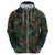 New Zealand Christmas Hoodie Romantic Tui Birds on Pohutukawa - Cobalt - Polynesian Pride