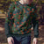 New Zealand Christmas Ugly Christmas Sweater Romantic Tui Birds on Pohutukawa - Cobalt - Polynesian Pride