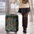 New Zealand Christmas Luggage Cover Romantic Tui Birds on Pohutukawa - Cobalt - Polynesian Pride