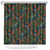 New Zealand Christmas Shower Curtain Romantic Tui Birds on Pohutukawa - Cobalt - Polynesian Pride