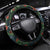 New Zealand Christmas Steering Wheel Cover Romantic Tui Birds on Pohutukawa - Cobalt - Polynesian Pride