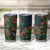 New Zealand Christmas Tumbler Cup Romantic Tui Birds on Pohutukawa - Cobalt - Polynesian Pride