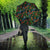 New Zealand Christmas Umbrella Romantic Tui Birds on Pohutukawa - Cobalt - Polynesian Pride