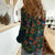 New Zealand Christmas Women Casual Shirt Romantic Tui Birds on Pohutukawa - Cobalt - Polynesian Pride