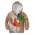 Polynesian Kid Hoodie Tropical Santa - Plumeria Beige Vintage