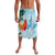 Polynesian Lavalava Tropical Santa - Plumeria Turquoise Vintage