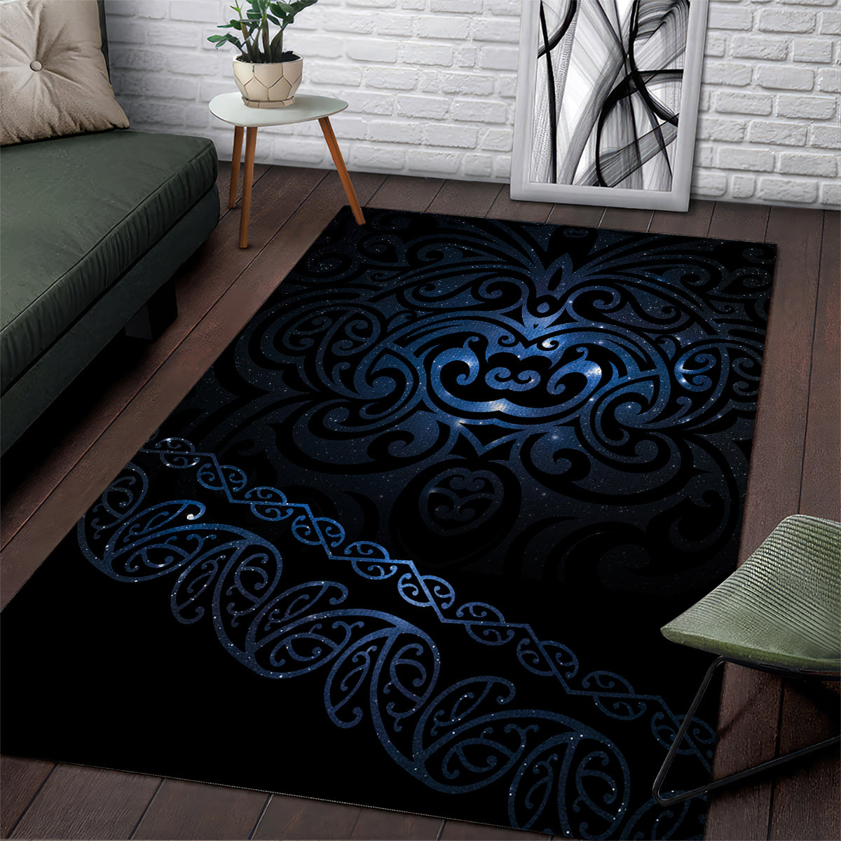 New Zealand Matariki Area Rug Cosmic Style LT7 Galaxy - Polynesian Pride