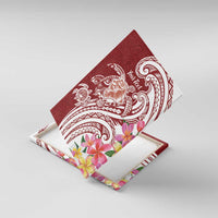 Aloha Hawaii Island Personalized Canvas Wall Art Crimson Dreamy Turtle