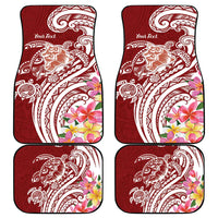 Aloha Hawaii Island Personalized Car Mats Crimson Dreamy Turtle