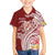 Aloha Hawaii Island Personalized Family Matching Long Sleeve Bodycon Dress and Hawaiian Shirt Crimson Dreamy Turtle