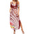 Aloha Hawaii Island Personalized Family Matching Summer Maxi Dress and Hawaiian Shirt Crimson Dreamy Turtle