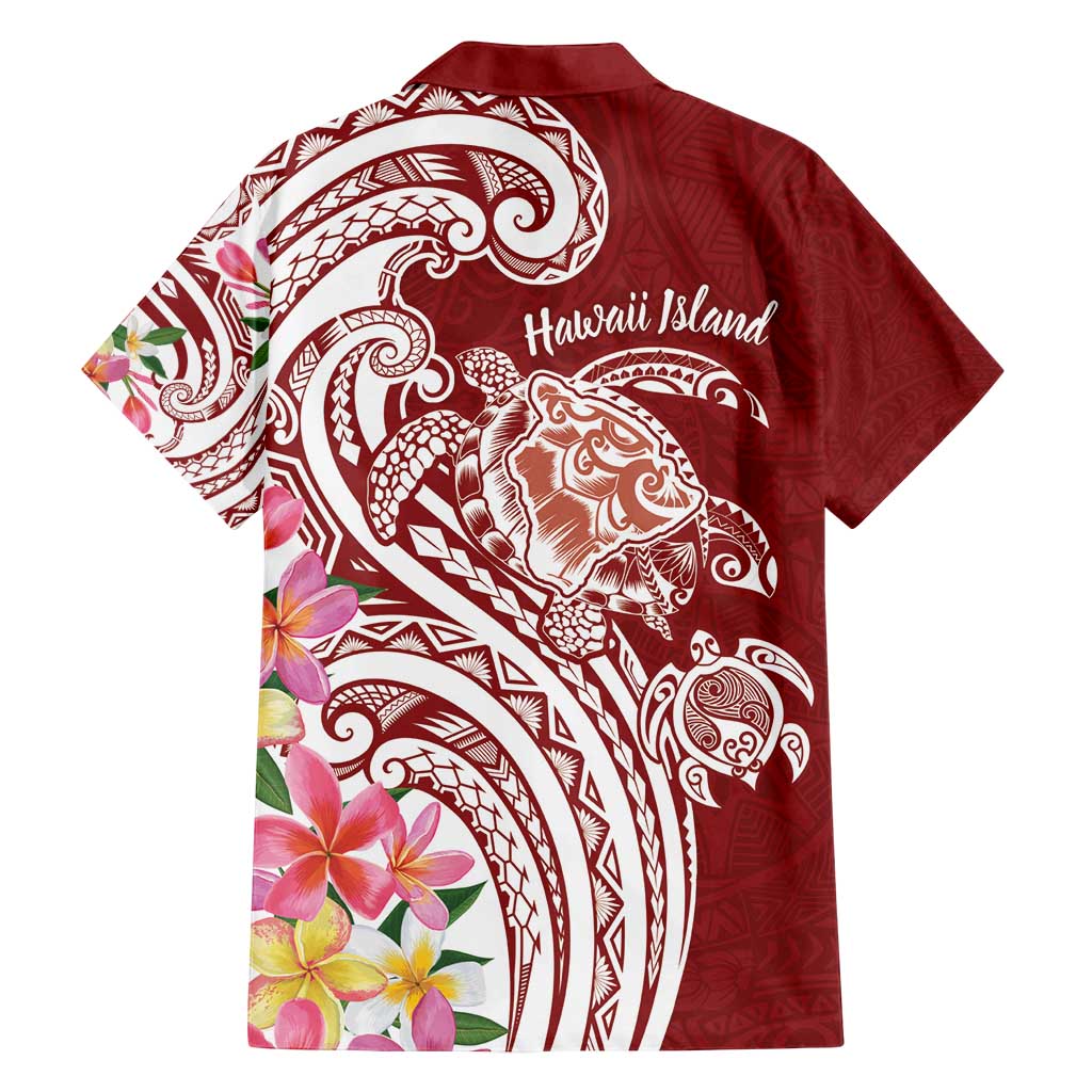 Aloha Hawaii Island Personalized Family Matching Tank Maxi Dress and Hawaiian Shirt Crimson Dreamy Turtle