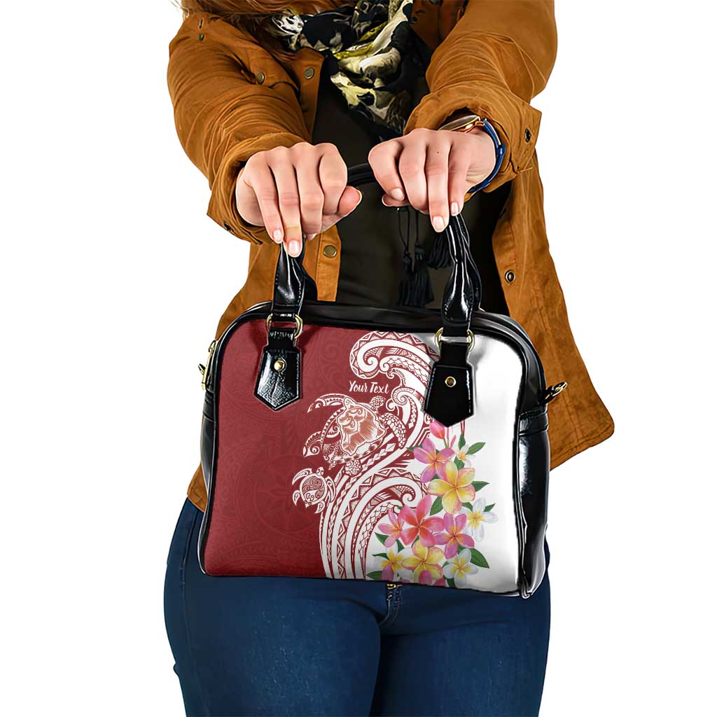 Aloha Hawaii Island Personalized Shoulder Handbag Crimson Dreamy Turtle LT7 One Size Red - Polynesian Pride