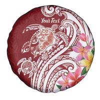 Aloha Hawaii Island Personalized Spare Tire Cover Crimson Dreamy Turtle