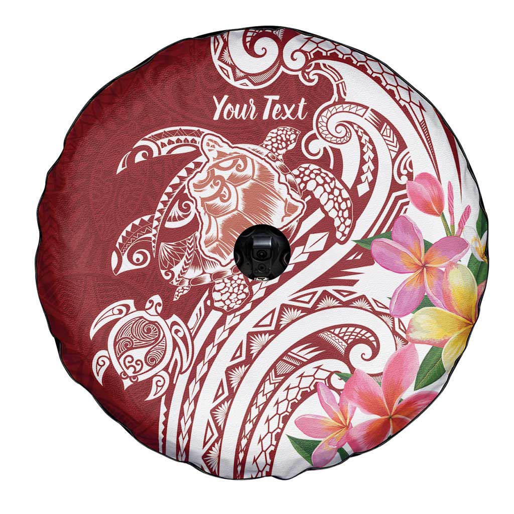 Aloha Hawaii Island Personalized Spare Tire Cover Crimson Dreamy Turtle