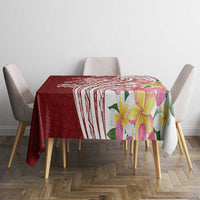Aloha Hawaii Island Personalized Tablecloth Crimson Dreamy Turtle