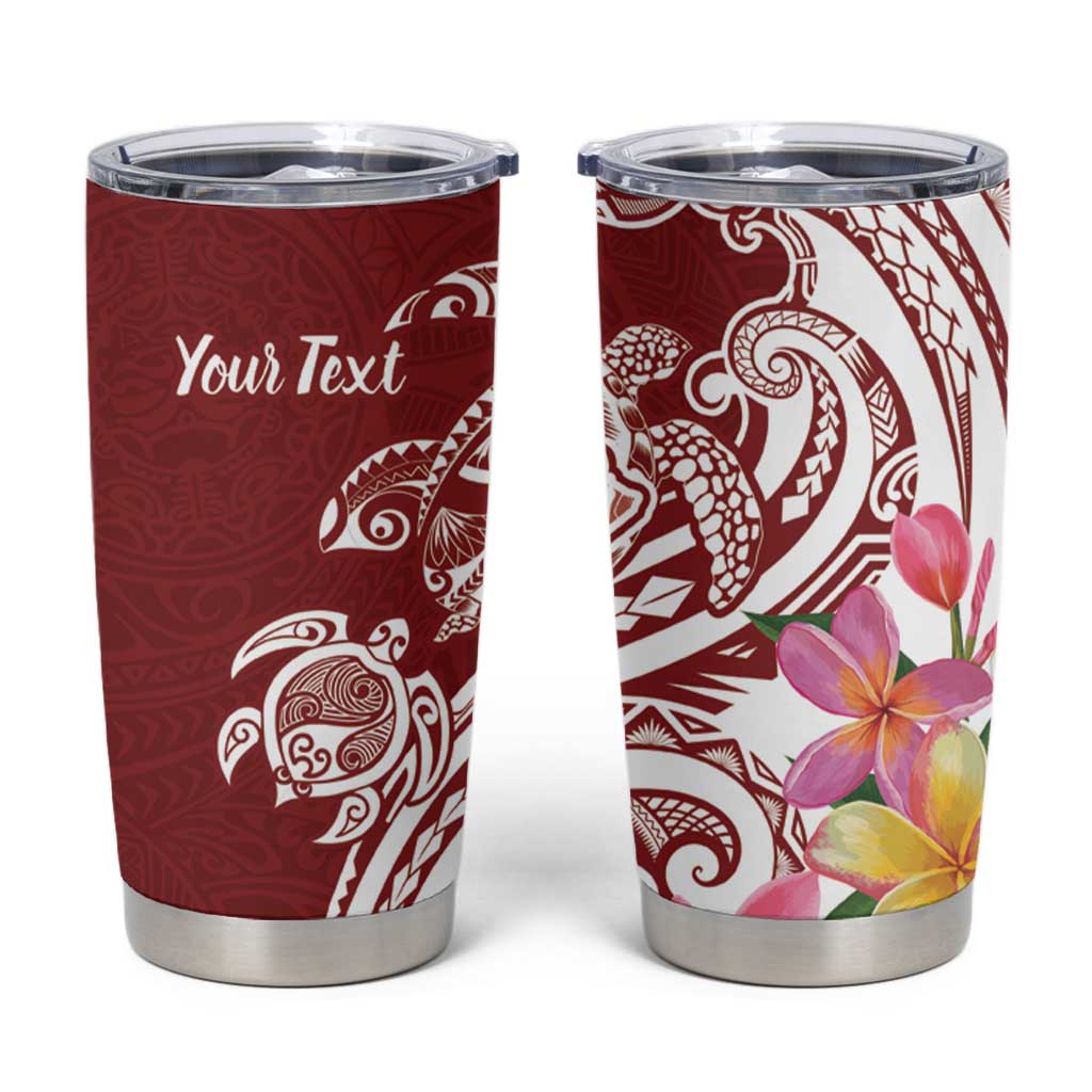 Aloha Hawaii Island Personalized Tumbler Cup Crimson Dreamy Turtle