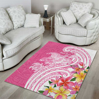 Aloha Maui Island Personalized Area Rug Rose Dreamy Turtle