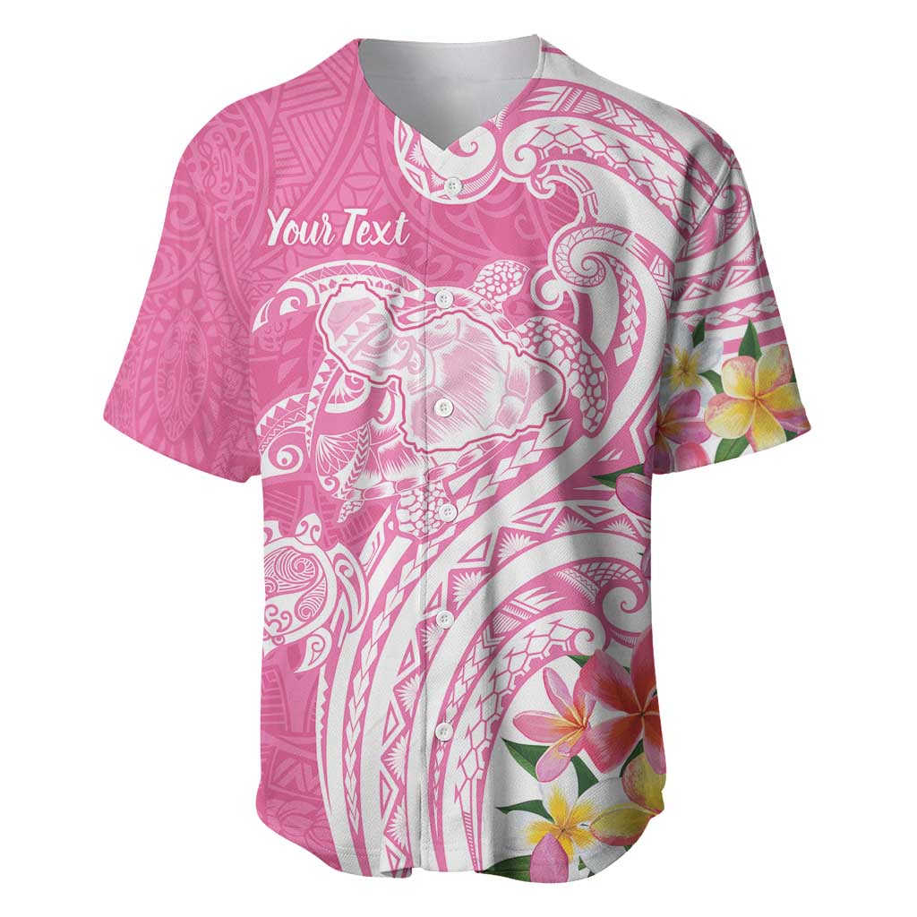Aloha Maui Island Personalized Baseball Jersey Rose Dreamy Turtle