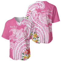 Aloha Maui Island Personalized Baseball Jersey Rose Dreamy Turtle
