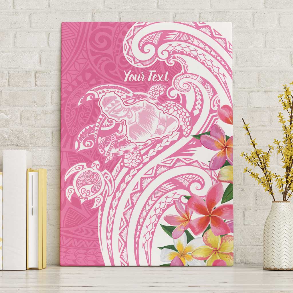 Aloha Maui Island Personalized Canvas Wall Art Rose Dreamy Turtle