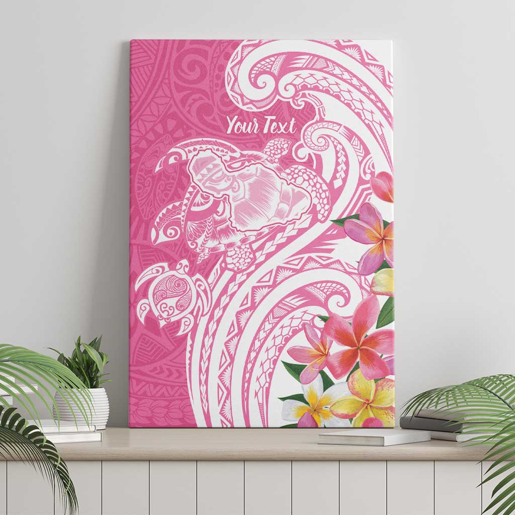 Aloha Maui Island Personalized Canvas Wall Art Rose Dreamy Turtle