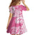 Aloha Maui Island Personalized Family Matching Long Sleeve Bodycon Dress and Hawaiian Shirt Rose Dreamy Turtle