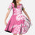 Aloha Maui Island Personalized Family Matching Off Shoulder Maxi Dress and Hawaiian Shirt Rose Dreamy Turtle