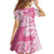 Aloha Maui Island Personalized Family Matching Off Shoulder Maxi Dress and Hawaiian Shirt Rose Dreamy Turtle