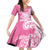 Aloha Maui Island Personalized Family Matching Off Shoulder Short Dress and Hawaiian Shirt Rose Dreamy Turtle