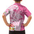 Aloha Maui Island Personalized Family Matching Short Sleeve Bodycon Dress and Hawaiian Shirt Rose Dreamy Turtle