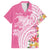 Aloha Maui Island Personalized Family Matching Short Sleeve Bodycon Dress and Hawaiian Shirt Rose Dreamy Turtle