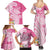 Aloha Maui Island Personalized Family Matching Summer Maxi Dress and Hawaiian Shirt Rose Dreamy Turtle