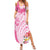 Aloha Maui Island Personalized Family Matching Summer Maxi Dress and Hawaiian Shirt Rose Dreamy Turtle