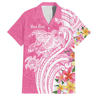 Aloha Maui Island Personalized Family Matching Tank Maxi Dress and Hawaiian Shirt Rose Dreamy Turtle