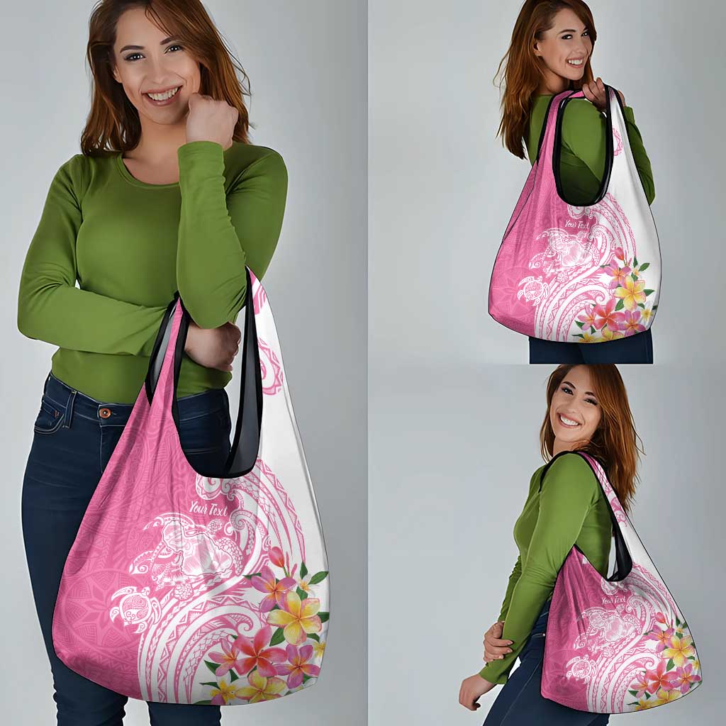 Aloha Maui Island Personalized Grocery Bag Rose Dreamy Turtle